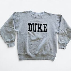 Vintage Duke University Crew Neck Pull Over Grey Collegiate Sweater Sweatshirt M